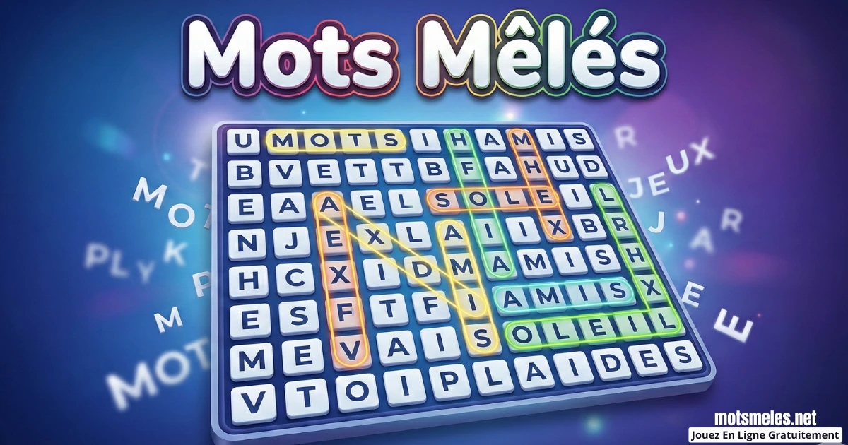Jeu Mots Mêlés En ligne Gratuitement